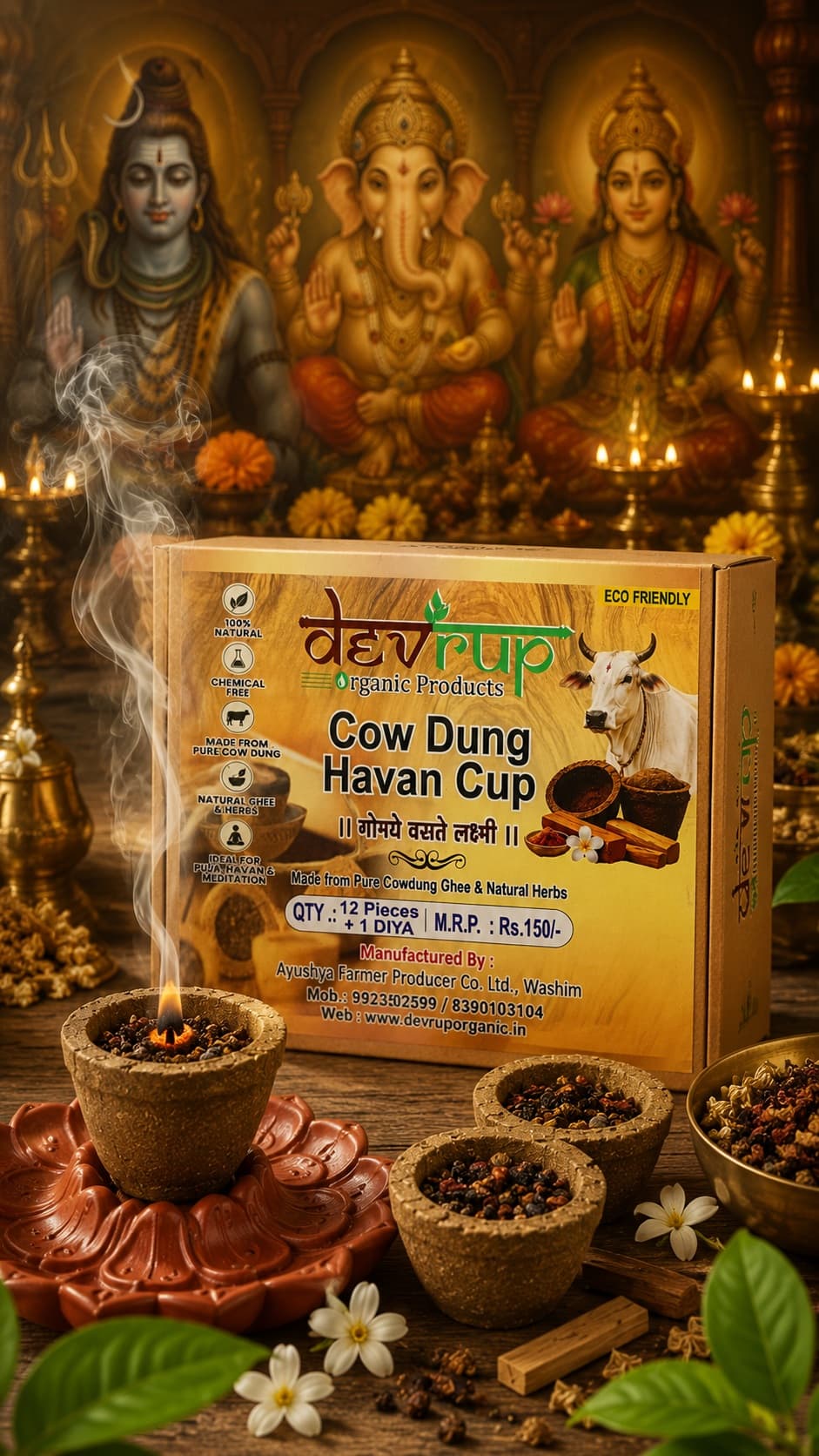 Cow Dung Havan Cup
