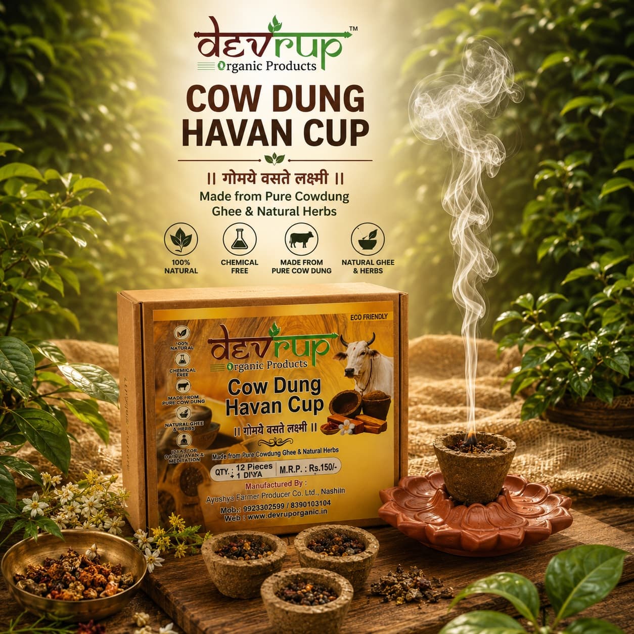 Cow Dung Havan Cup